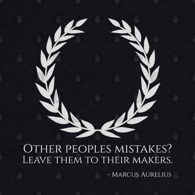 Classical Rome Stoic Philosophy Caesar Marcus Aurelius Quote by Styr Designs